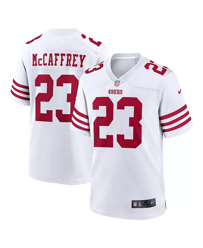 Мужская игровая футболка Christian McCaffrey San Francisco 49ers Nike, белый
Мужская игровая футболка Christian McCaffrey San Francisco 49ers Nike, белый