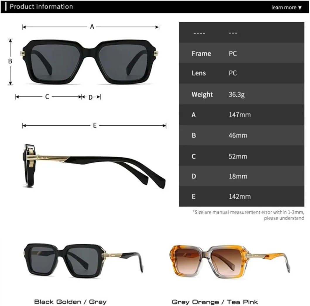 Ретро двухцветные солнцезащитные очки для женщин и мужчин с заклепками, градиентной защитой от УФ-излучения UV400, модные панк-очки TVTBBVV, C5 Gray Gray
Ретро двухцветные солнцезащитные очки для женщин и мужчин с заклепками, градиентной защитой от УФ-излучения UV400, модные панк-очки TVTBBVV, C5 Gray Gray