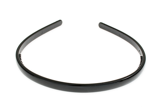 Jubileo, Узкая классическая повязка для волос черного цвета
Jubileo, Узкая классическая повязка для волос черного цвета