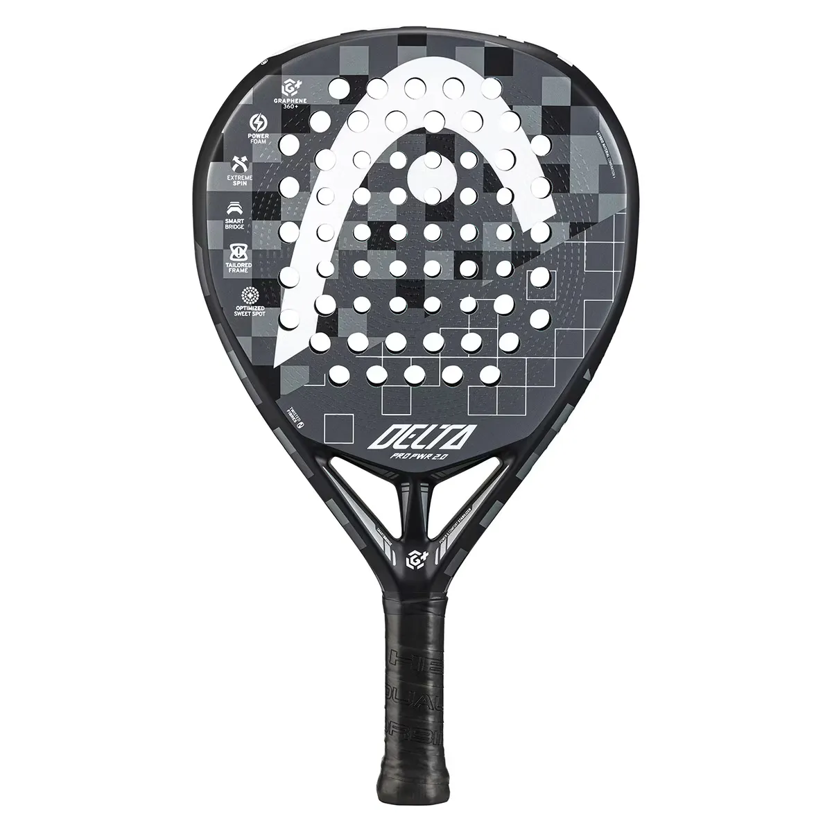 Ракетка для падл-тенниса Delta Pro PWR 2.0 Head, черный/белый 
Ракетка для падл-тенниса Delta Pro PWR 2.0 Head, черный/белый