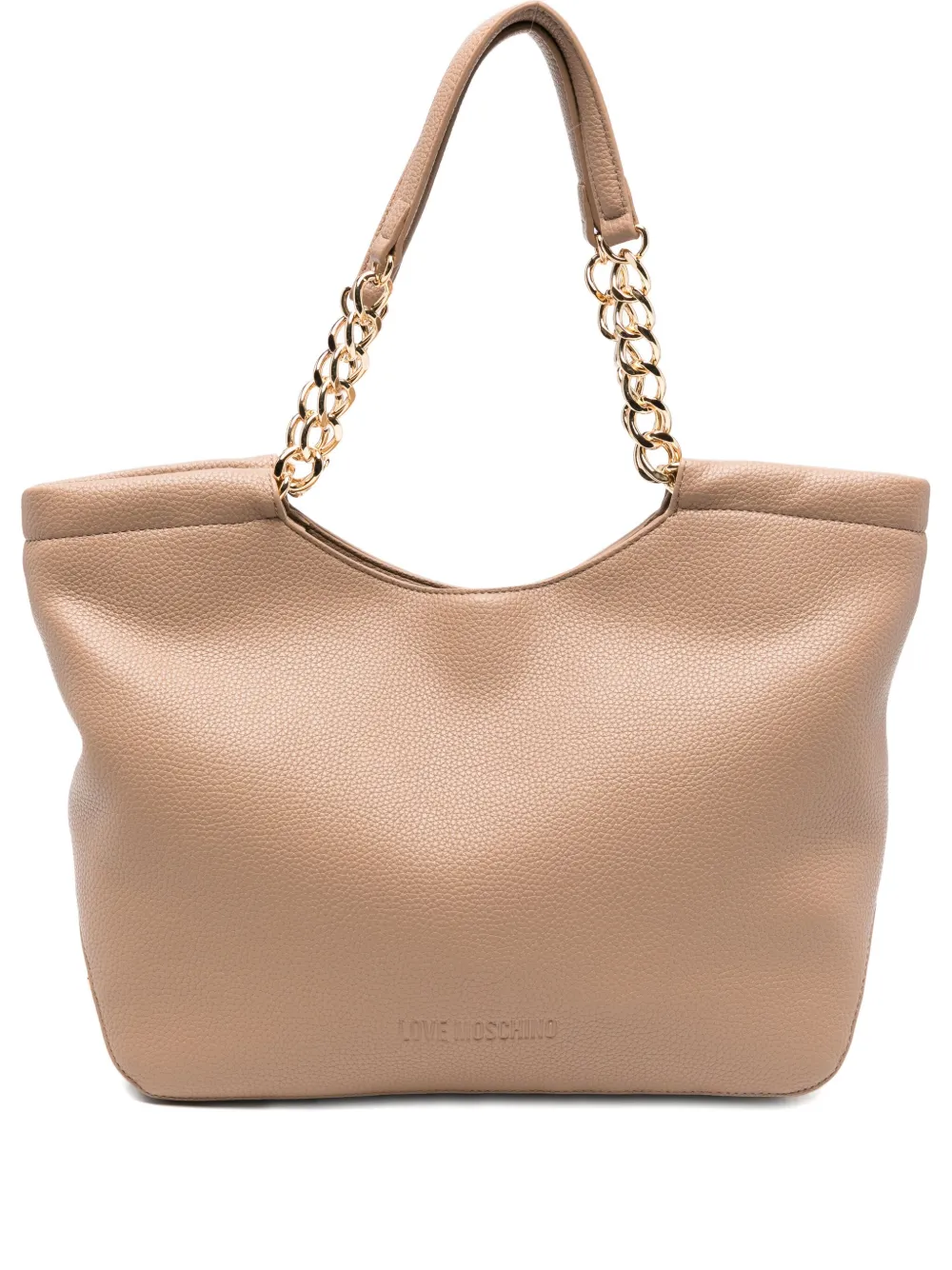 Сумка-тоут с цепочкой Love Moschino, нейтральный 
Сумка-тоут с цепочкой Love Moschino, нейтральный