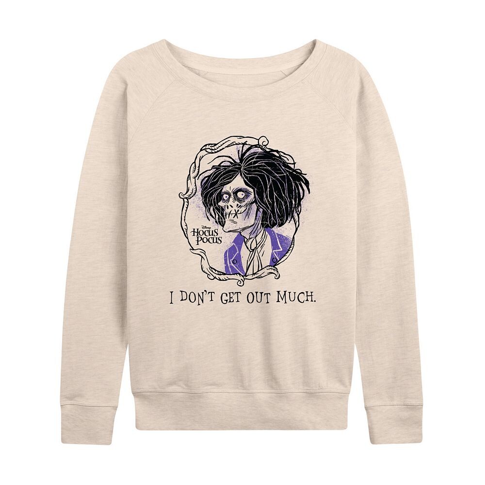 Легкий женский свитшот из френч-терри Disney's Hocus Pocus Billy Dont Get Out Much, бежевый
Легкий женский свитшот из френч-терри Disney's Hocus Pocus Billy Dont Get Out Much, бежевый