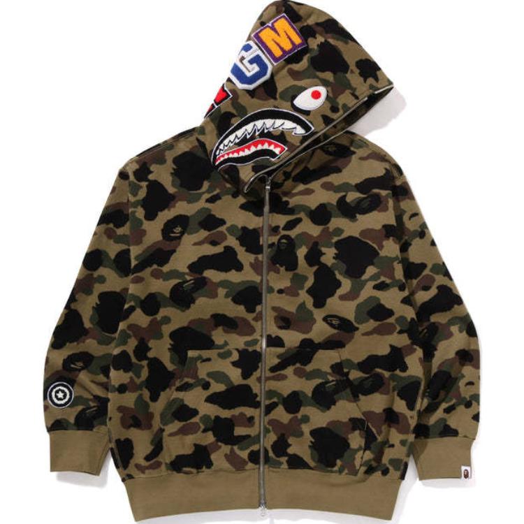 Bape 1st Camo Jacquard Shark расслабленный фасон худи с полной молнией A BATHING APE, зеленый
Bape 1st Camo Jacquard Shark расслабленный фасон худи с полной молнией A BATHING APE, зеленый