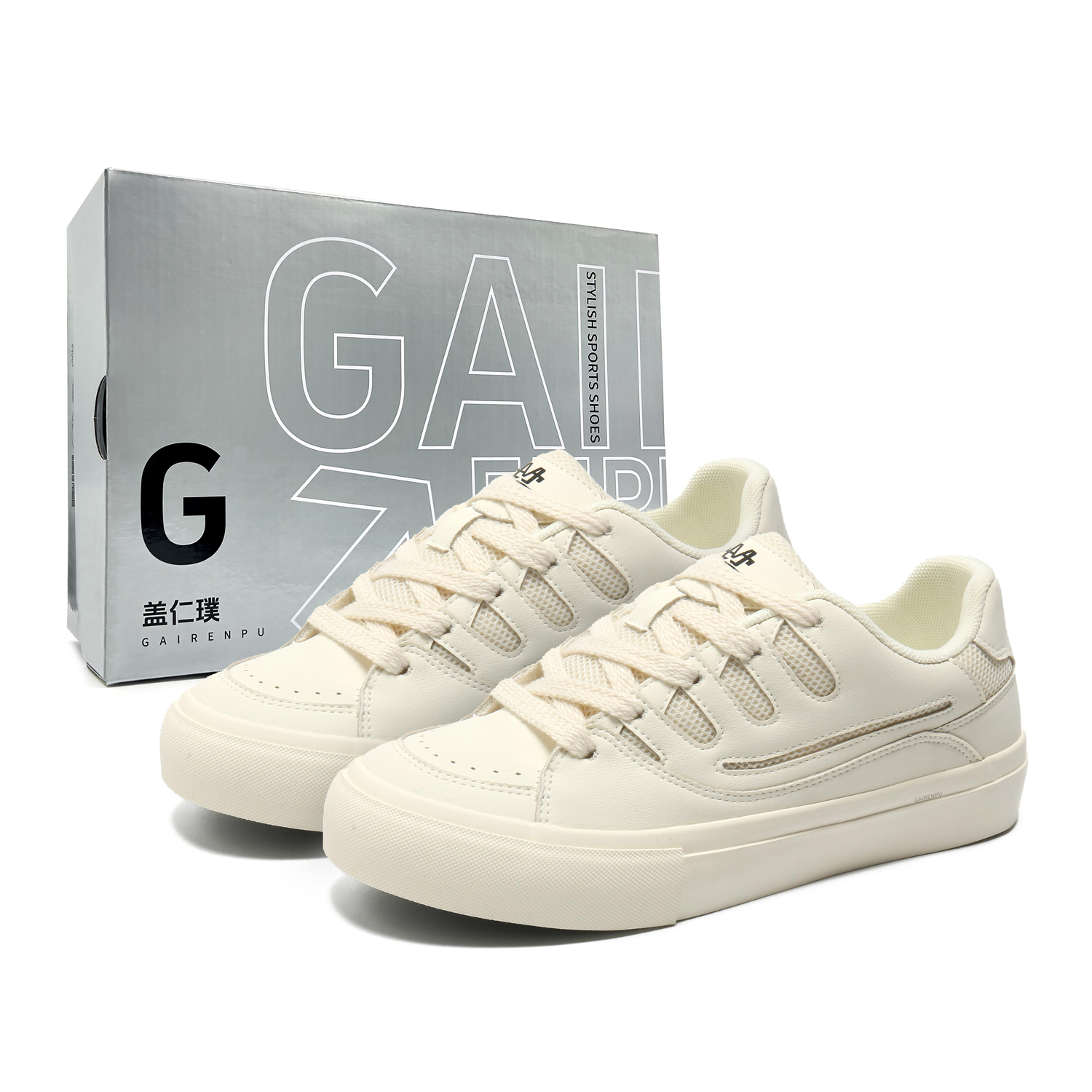 Gai Renpu Скользоустойчивые дышащие низкие скейтерские туфли для мужчин с эффектом увеличения роста - бежево-красная коробка, цвет Beige Red Box
Gai Renpu Скользоустойчивые дышащие низкие скейтерские туфли для мужчин с эффектом увеличения роста - бежево-красная коробка, цвет Beige Red Box