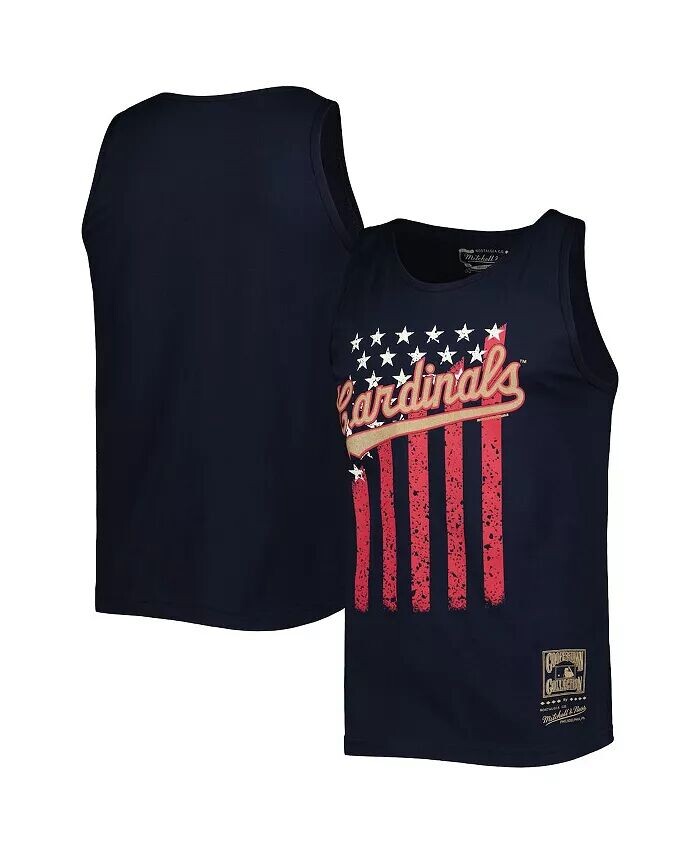 Мужская темно-синяя майка St. Louis Cardinals Cooperstown Collection Stars and Stripes Mitchell & Ness
Мужская темно-синяя майка St. Louis Cardinals Cooperstown Collection Stars and Stripes Mitchell & Ness