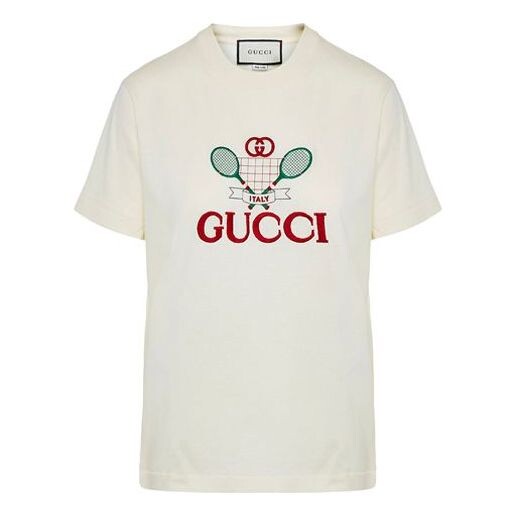Футболка tennis printing round neck casual short sleeve white Gucci, белый
Футболка tennis printing round neck casual short sleeve white Gucci, белый