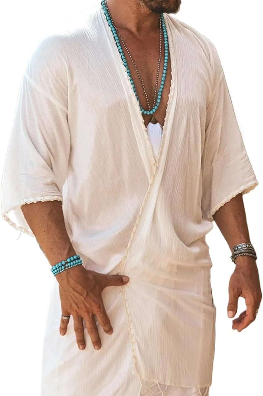 Мужская пляжная блуза с бахромой и открытым передом QEBWCJVP
Мужская пляжная блуза с бахромой и открытым передом QEBWCJVP