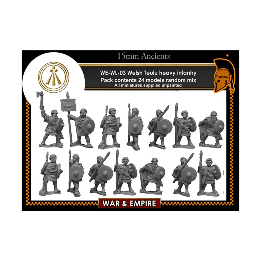 Пехота – Тяжелая (Теулу), War & Empire - Dark Ages Miniatures - Welsh (15mm)
Пехота – Тяжелая (Теулу), War & Empire - Dark Ages Miniatures - Welsh (15mm)