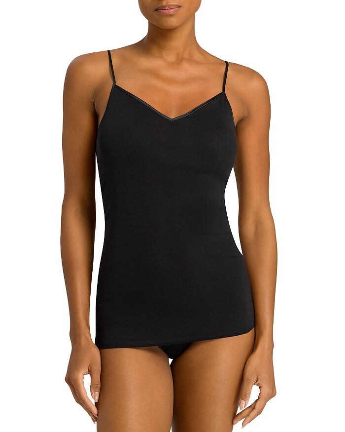 Хлопковая бесшовная мягкая майка на тонких бретелях Hanro
Хлопковая бесшовная мягкая майка на тонких бретелях Hanro