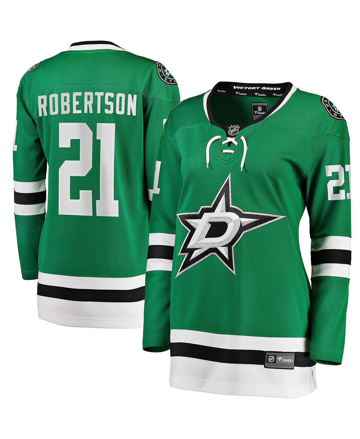 Женская домашняя футболка с логотипом Jason Robertson Kelly Green Dallas Stars 2017/18 Fanatics
Женская домашняя футболка с логотипом Jason Robertson Kelly Green Dallas Stars 2017/18 Fanatics