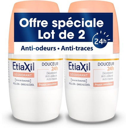 Нежный дезодорант 48ч шариковый 50мл - Упаковка из 2 шт Etiaxil
Нежный дезодорант 48ч шариковый 50мл - Упаковка из 2 шт Etiaxil