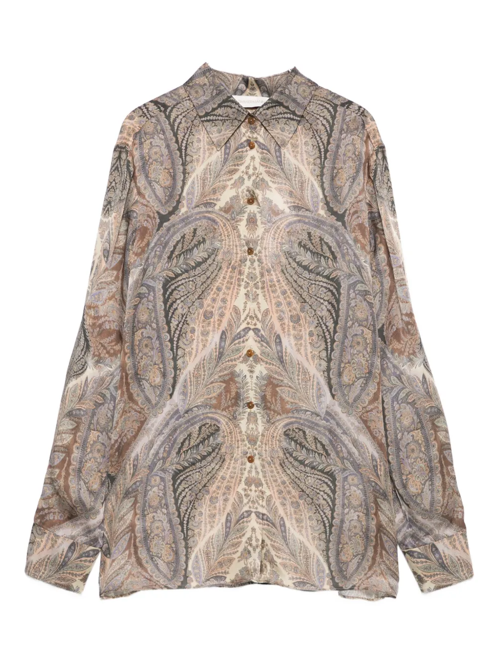 Рубашка с принтом пейсли и пуговицами спереди ZIMMERMANN, нейтральный
Рубашка с принтом пейсли и пуговицами спереди ZIMMERMANN, нейтральный
