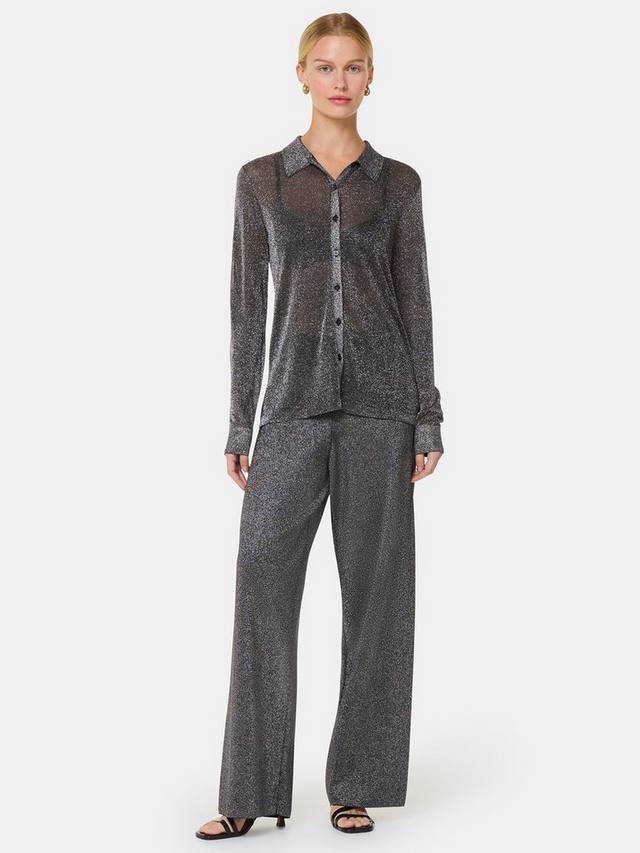 Блестящие трикотажные брюки Whistles, черный/разноцветный
Блестящие трикотажные брюки Whistles, черный/разноцветный