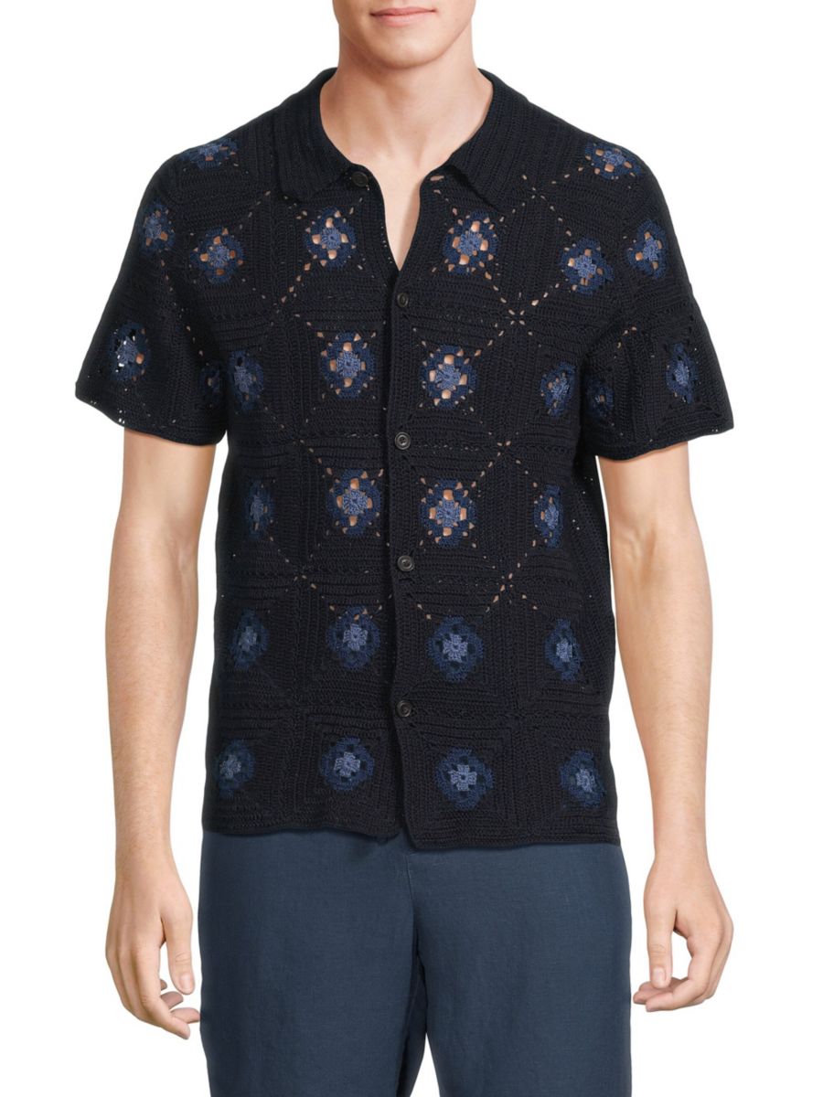 Рубашка из хлопка, связанная крючком Vince, цвет Coastal Combo
Рубашка из хлопка, связанная крючком Vince, цвет Coastal Combo