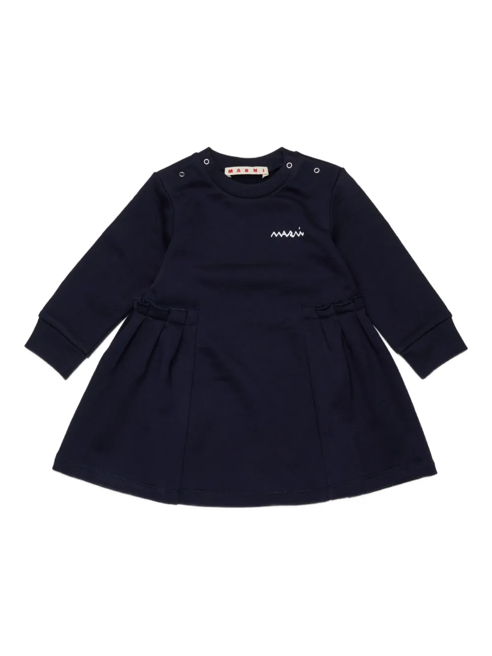 Платье с вышивкой и складками Marni Kids, синий
Платье с вышивкой и складками Marni Kids, синий