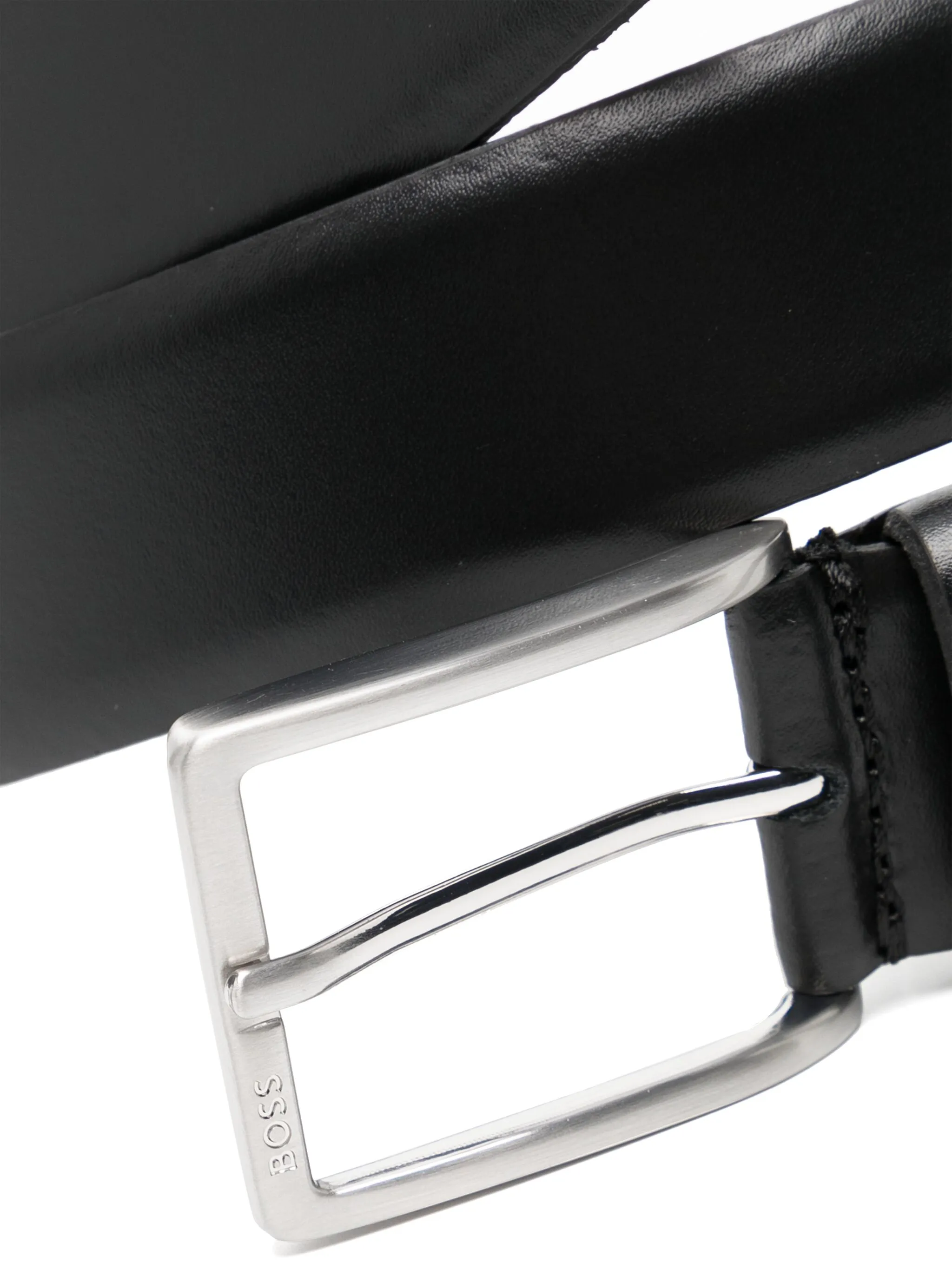 Ремень с гравированным логотипом Boss, черный
Ремень с гравированным логотипом Boss, черный