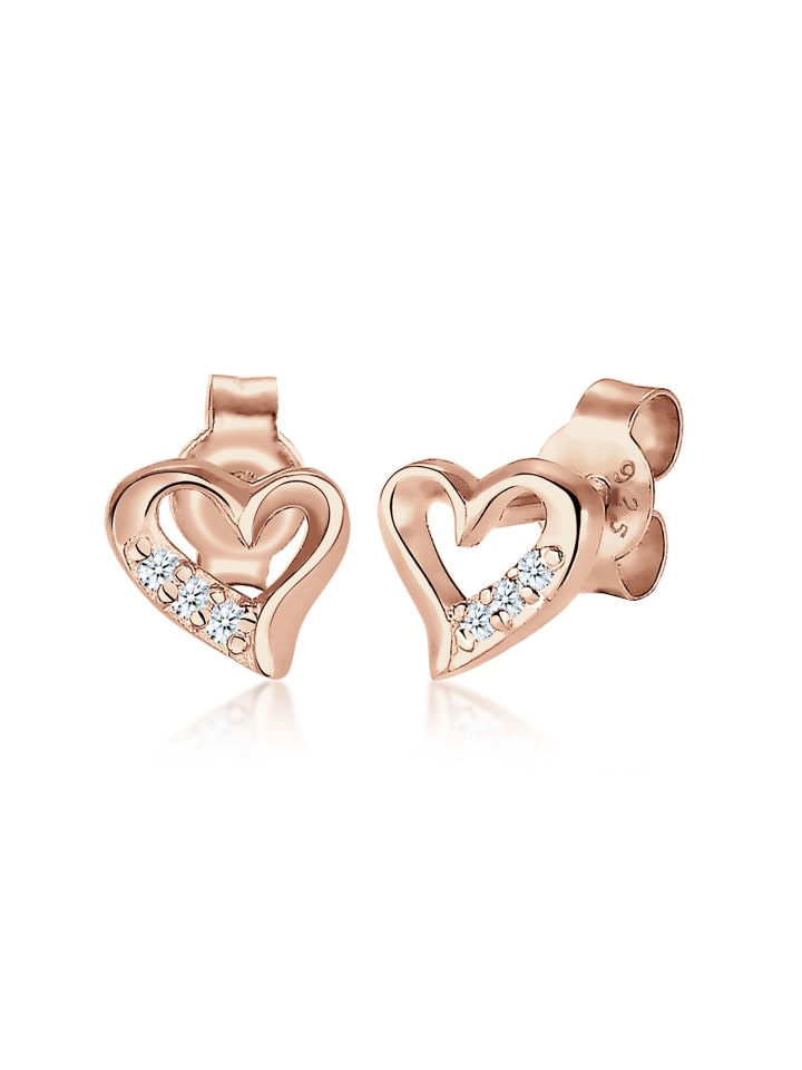 Elli DIAMONDS Серьги в форме сердца из серебра 925 пробы с отделкой из розового золота
Elli DIAMONDS Серьги в форме сердца из серебра 925 пробы с отделкой из розового золота