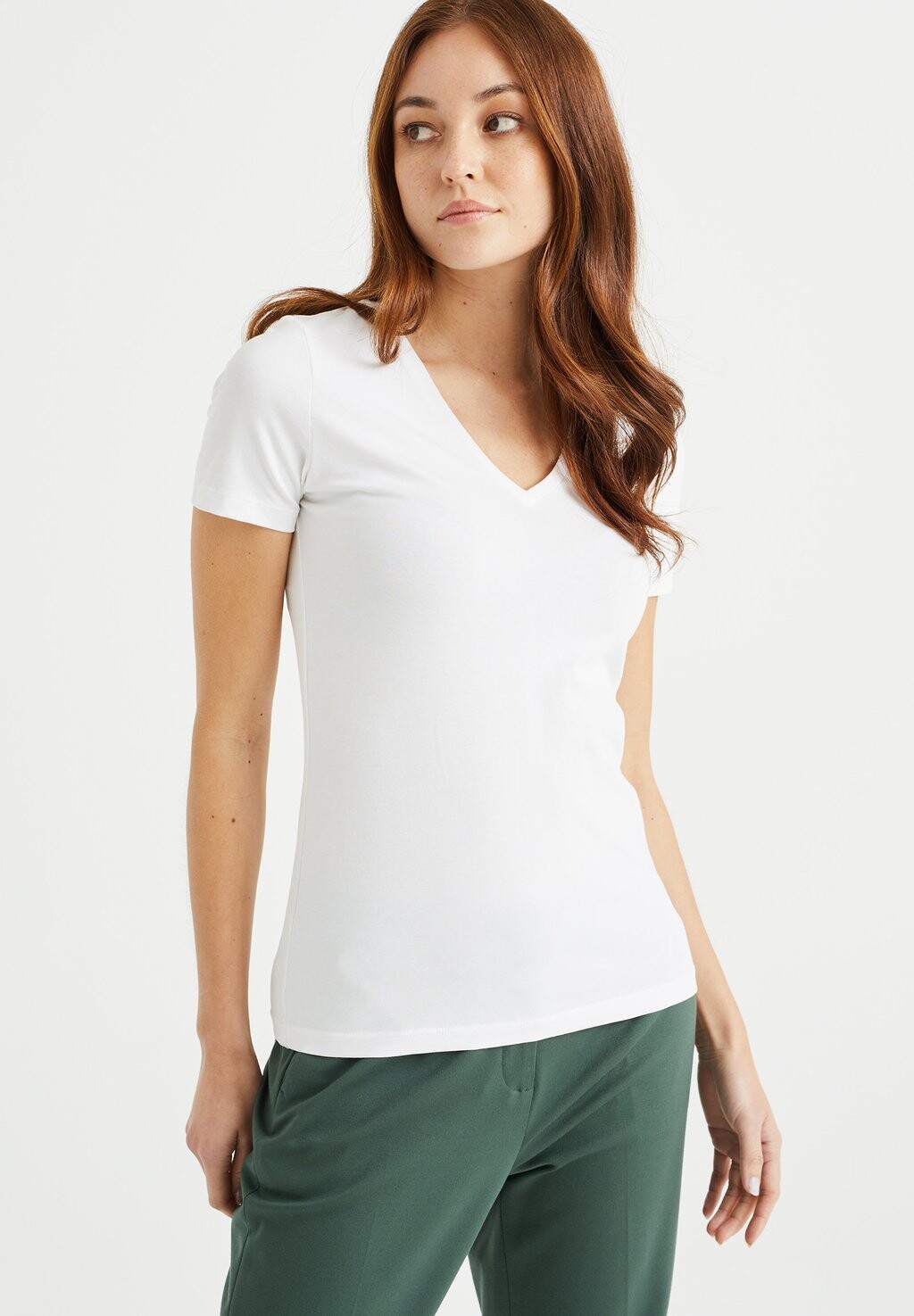 Базовая футболка WE Fashion, белый
Базовая футболка WE Fashion, белый