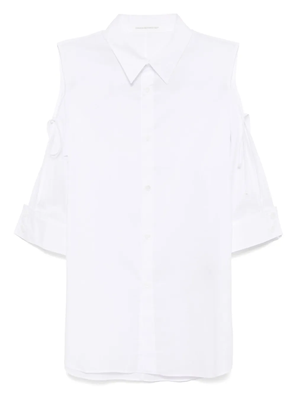 Рубашка с асимметричными плечами Yohji Yamamoto, белый
Рубашка с асимметричными плечами Yohji Yamamoto, белый