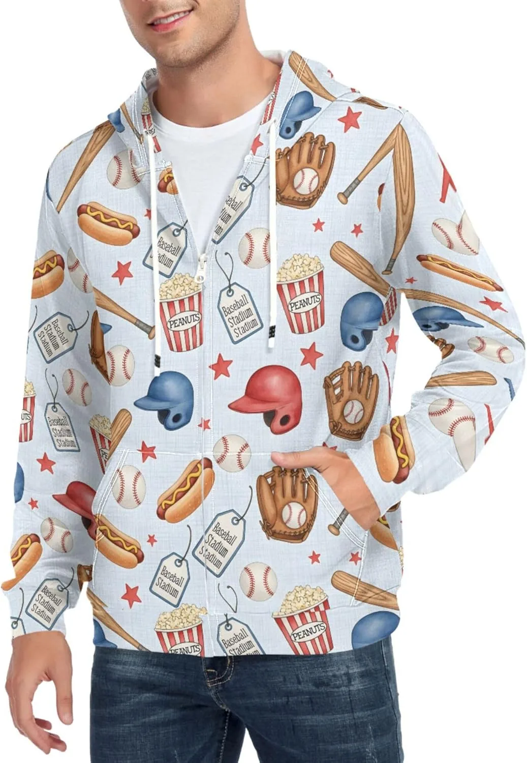 Мужская худи с полной молнией и карманом CUPADA
Мужская худи с полной молнией и карманом CUPADA