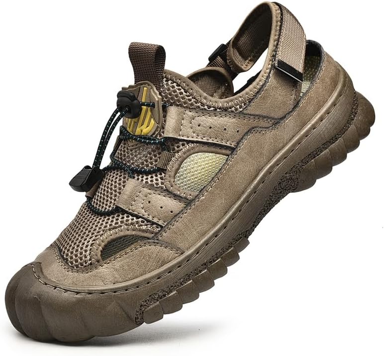 Мужские сандалии AQIXIDX для вождения и походов, спортивная обувь для пляжа, закрытые носки, дышащие, легкие, для ходьбы, коричневый
Мужские сандалии AQIXIDX для вождения и походов, спортивная обувь для пляжа, закрытые носки, дышащие, легкие, для ходьбы, коричневый