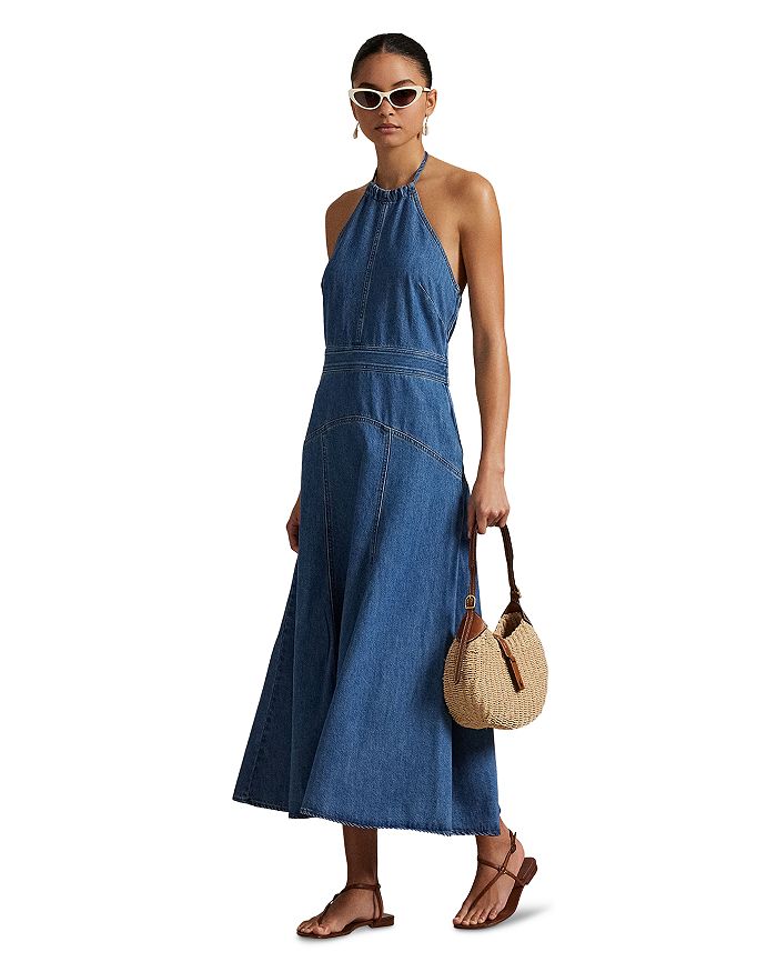 Лаурен Ральф Лорен Деним Холтер Платье Ralph Lauren, синий
Лаурен Ральф Лорен Деним Холтер Платье Ralph Lauren, синий