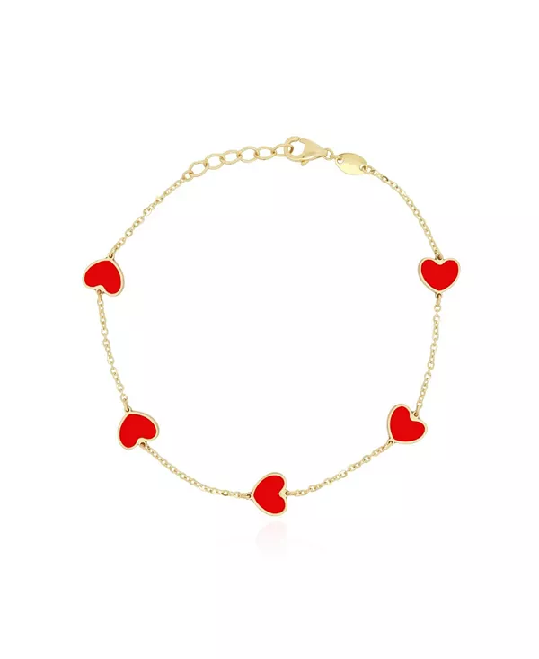 Браслет Coral Heart Station из 14-каратного золота The Lovery, coral
Браслет Coral Heart Station из 14-каратного золота The Lovery, coral