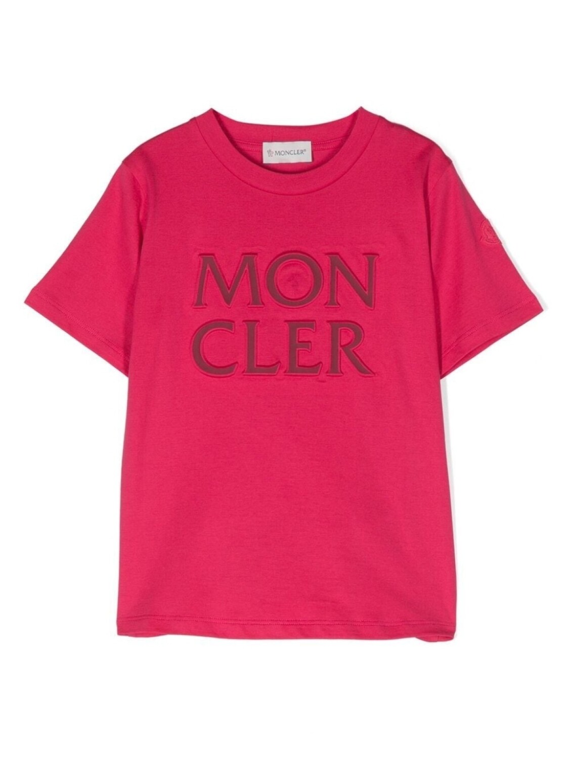 Moncler Enfant футболка с вышитым логотипом, розовый
Moncler Enfant футболка с вышитым логотипом, розовый