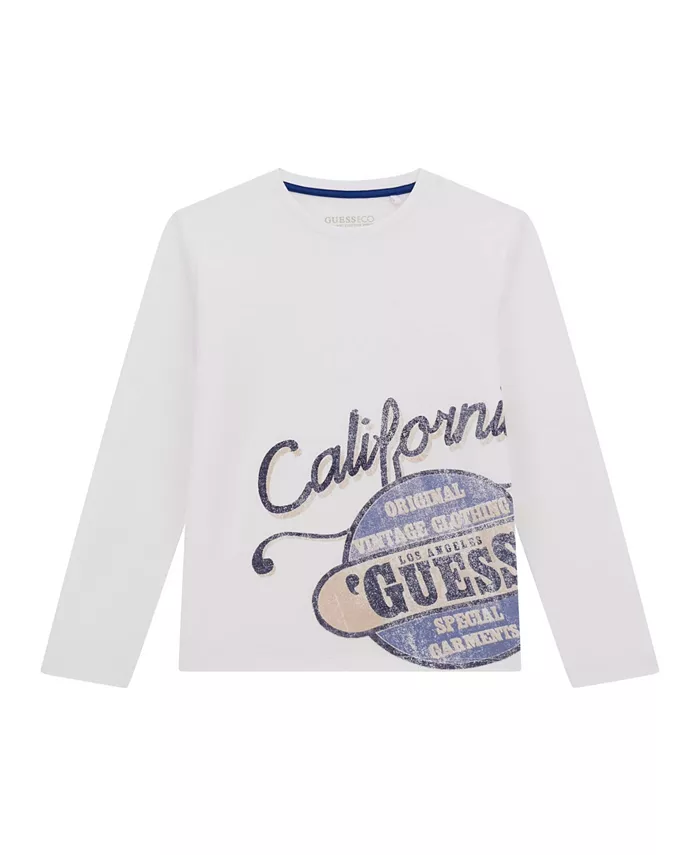 Футболка с длинным рукавом для больших мальчиков GUESS, белый
Футболка с длинным рукавом для больших мальчиков GUESS, белый