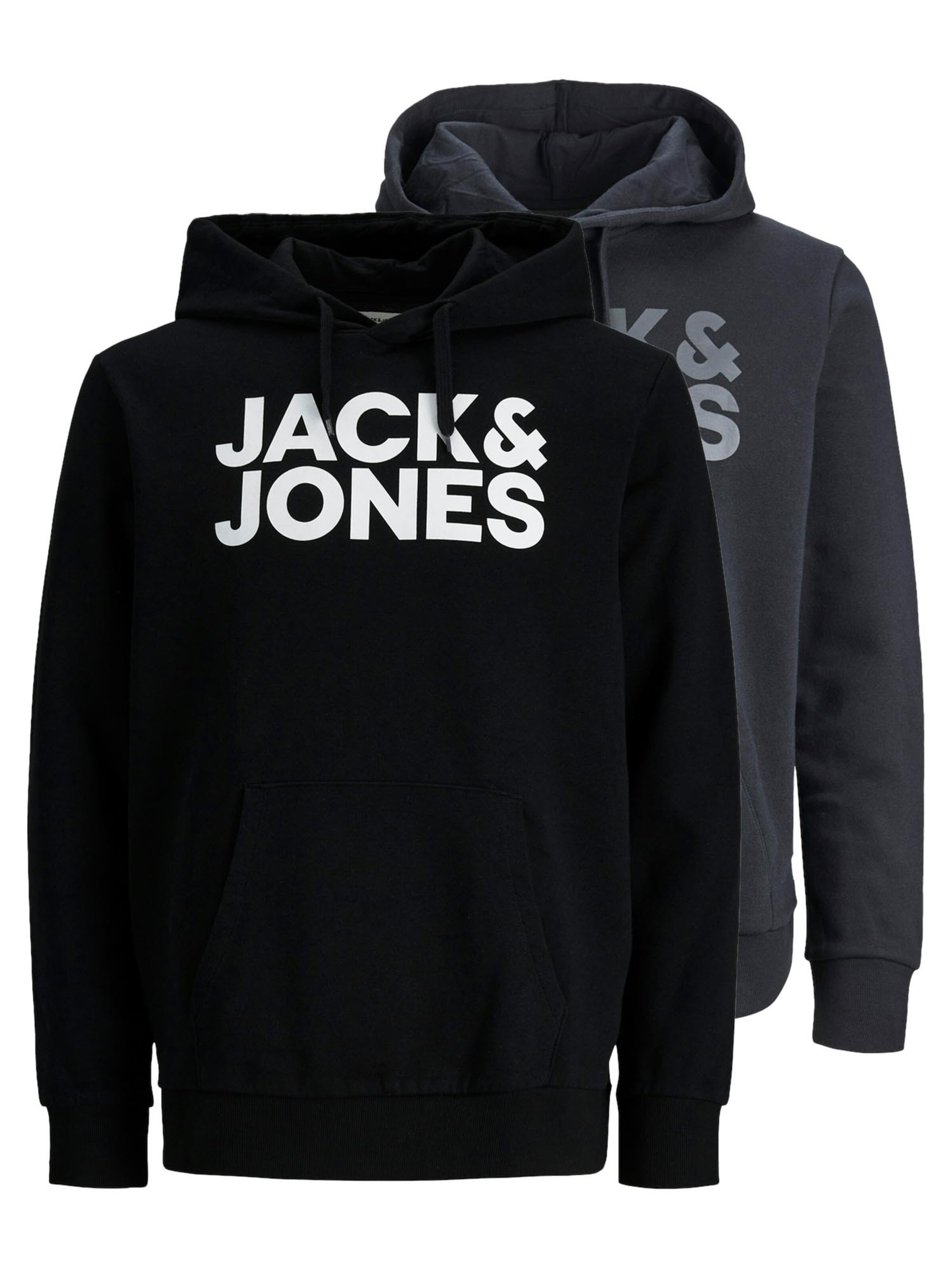 JACK & JONES Толстовка 'Corp' в крапчатом черном цвете
JACK & JONES Толстовка 'Corp' в крапчатом черном цвете