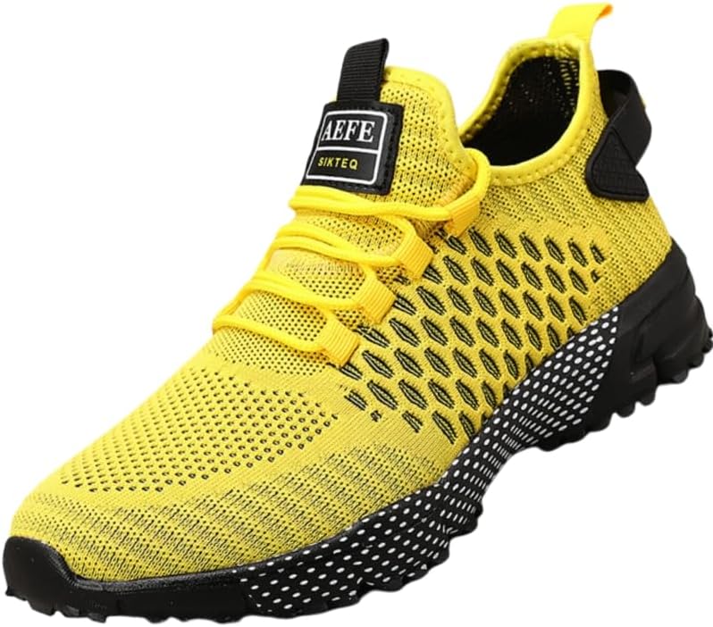 Дышащие спортивные кроссовки для мужчин Дышащие повседневные мужские спортивные кроссовки на шнуровке, удобная посадка для всего дня, однотонные с спортивными акцентами Clolinde, желтый
Дышащие спортивные кроссовки для мужчин Дышащие повседневные мужские спортивные кроссовки на шнуровке, удобная посадка для всего дня, однотонные с спортивными акцентами Clolinde, желтый