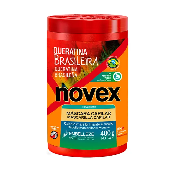 Ультраглубокая увлажняющая маска Keratina Brasileña Novex, 1.000 g
Ультраглубокая увлажняющая маска Keratina Brasileña Novex, 1.000 g