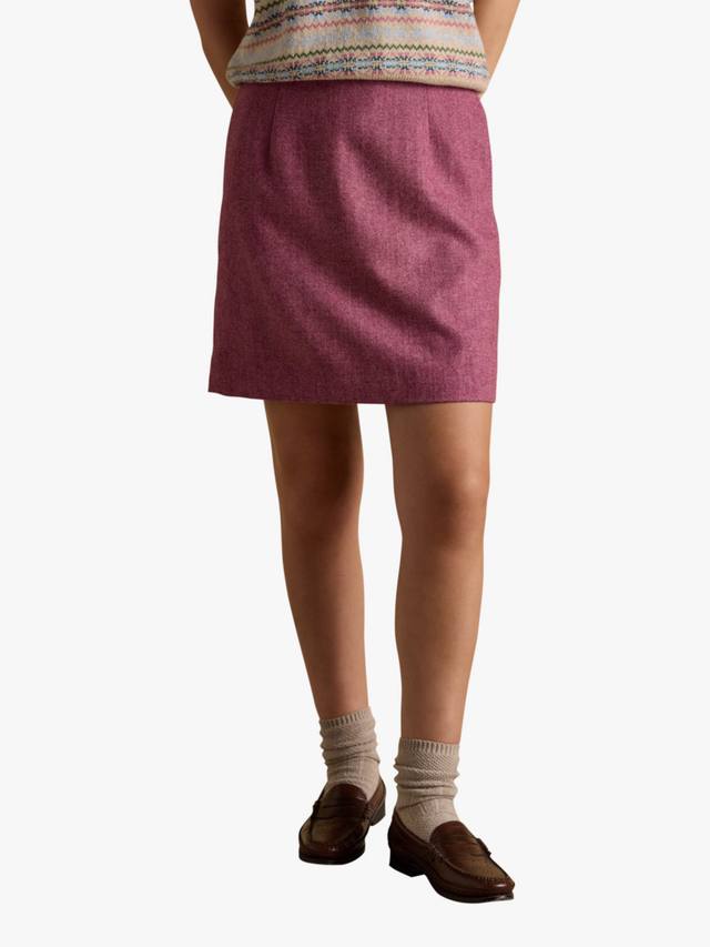 Мини-юбка из твида с шерстяной смесью Joules, Pink
Мини-юбка из твида с шерстяной смесью Joules, Pink