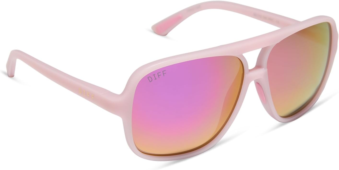Женские дизайнерские солнцезащитные очки DIFF Sport Hangtime увеличенного квадратного размера с поляризованной защитой, матовый нежно-розовый цвет + розовые зеркальные линзы, Matte Baby Pink
Женские дизайнерские солнцезащитные очки DIFF Sport Hangtime увеличенного квадратного размера с поляризованной защитой, матовый нежно-розовый цвет + розовые зеркальные линзы, Matte Baby Pink