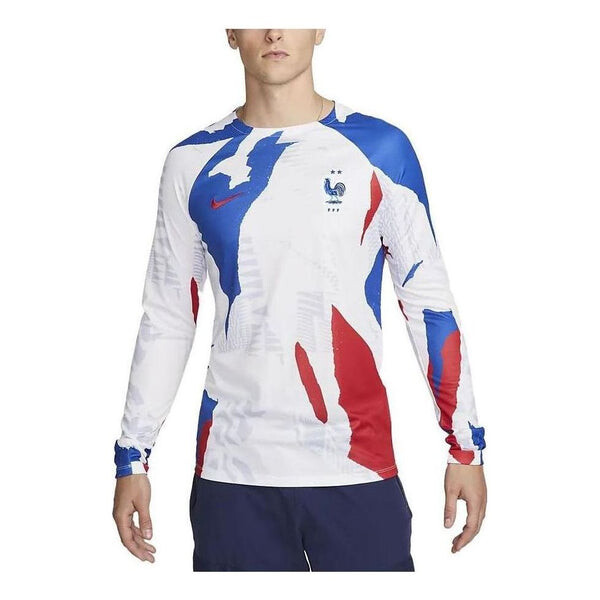 Футболка Франция dri fit длинный рукав предматчевый топ Nike, белый
Футболка Франция dri fit длинный рукав предматчевый топ Nike, белый