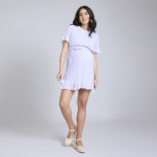 Беременное платье с короткими рукавами, поясом и ярусами Motherhood, цвет thistle
Беременное платье с короткими рукавами, поясом и ярусами Motherhood, цвет thistle