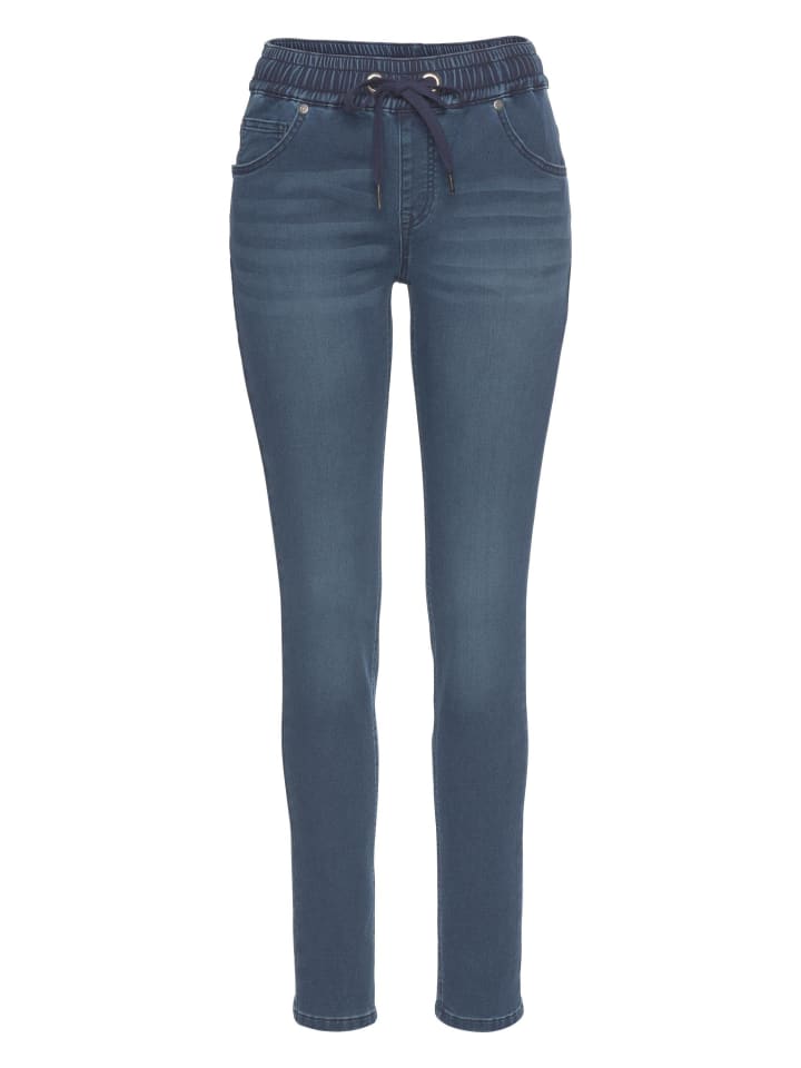 Джинсы-стрейч темно-синего цвета ARIZONA
Джинсы-стрейч темно-синего цвета ARIZONA