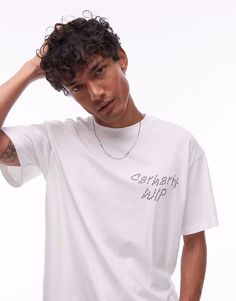 Футболка Carhartt WIP с рисунком подсолнуха белого цвета 
Футболка Carhartt WIP с рисунком подсолнуха белого цвета