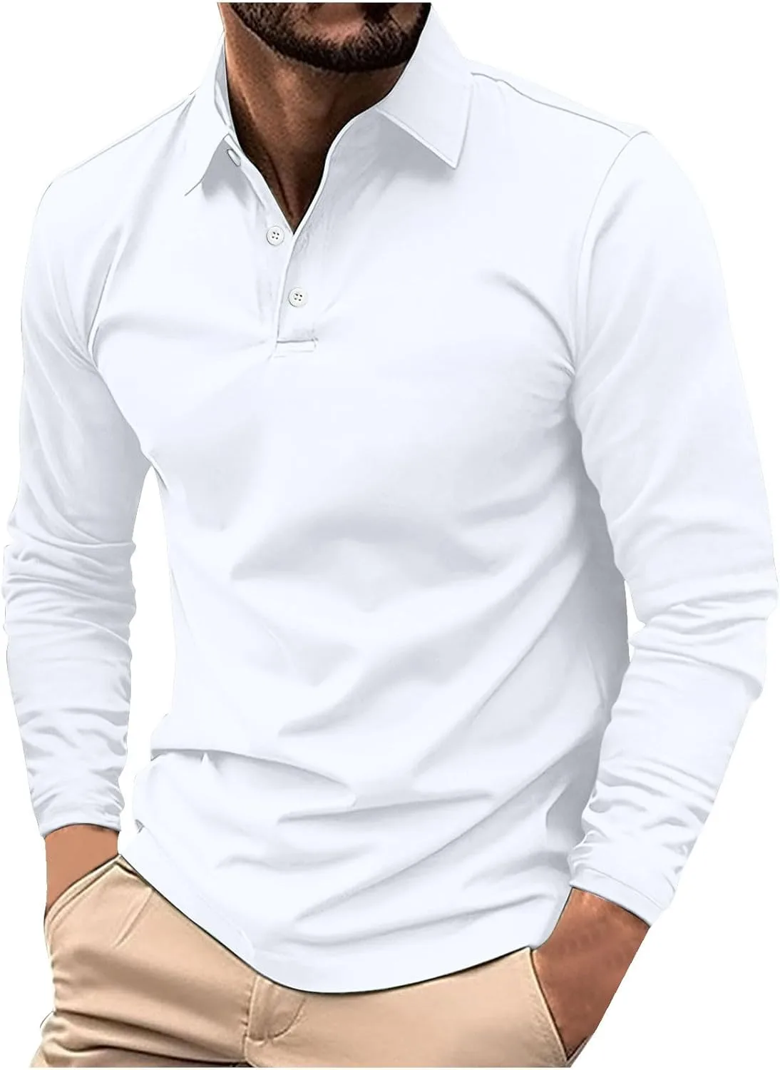 Мужская поло с длинным рукавом для гольфа и отдыха
Мужская поло с длинным рукавом для гольфа и отдыха