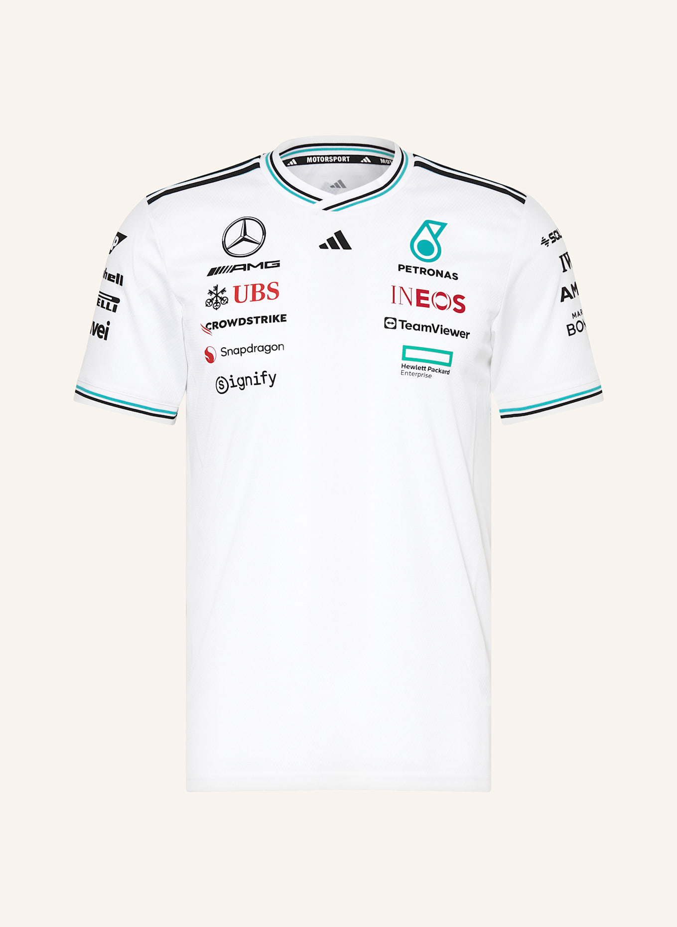 Футболка Mercedes - гонщик команды AMG Petronas Formula One Adidas, мультиколор
Футболка Mercedes - гонщик команды AMG Petronas Formula One Adidas, мультиколор