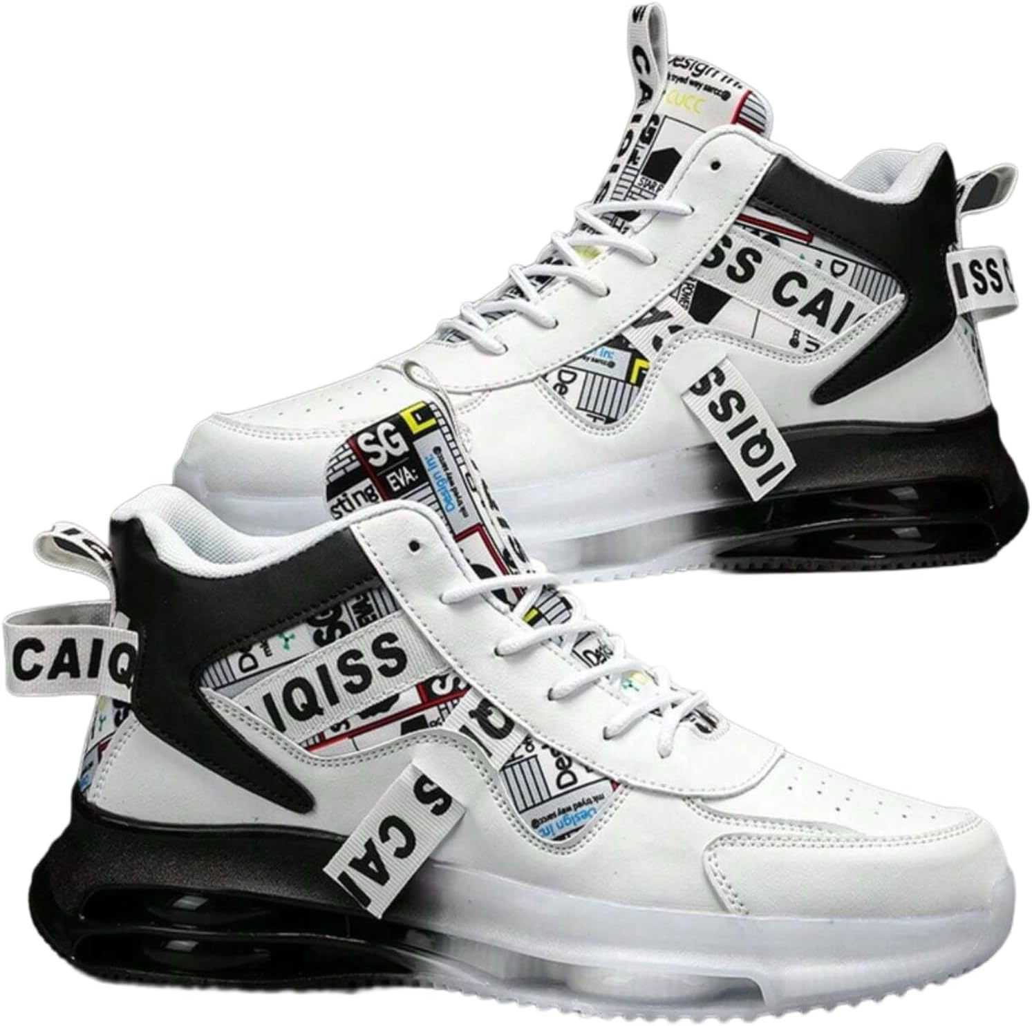 Кроссовки Mesh PU стильные высокие с воздушной подушкой для прогулок на улице, путешествий, спортзала, повседневного спорта амортизирующая нескользящая подошва, унисекс, уличный стиль, комфортная посадка Ctkvbmeoi, черный
Кроссовки Mesh PU стильные высокие с воздушной подушкой для прогулок на улице, путешествий, спортзала, повседневного спорта амортизирующая нескользящая подошва, унисекс, уличный стиль, комфортная посадка Ctkvbmeoi, черный