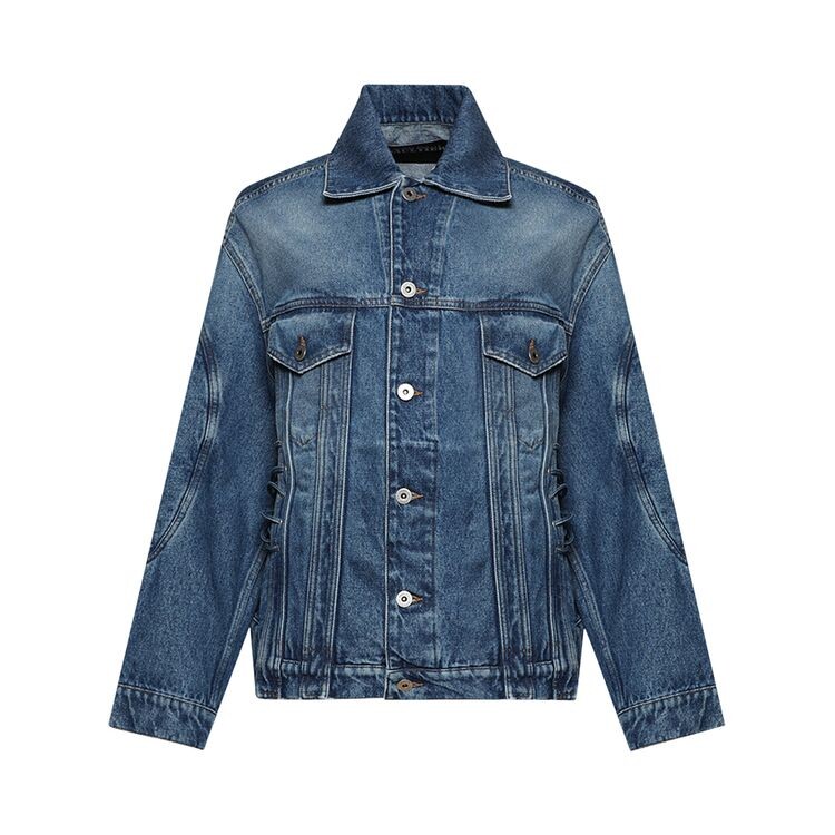 Куртка Jean Paul Gaultier Lace-Up Denim Jacket Vintage Blue, синий 
Куртка Jean Paul Gaultier Lace-Up Denim Jacket Vintage Blue, синий