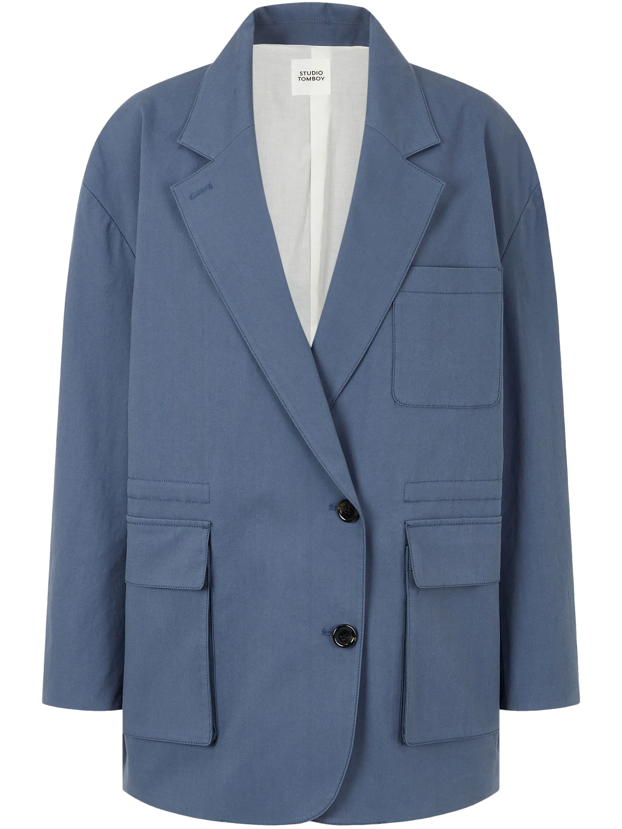 Пиджак из смесового хлопка Studio Tomboy, синий
Пиджак из смесового хлопка Studio Tomboy, синий