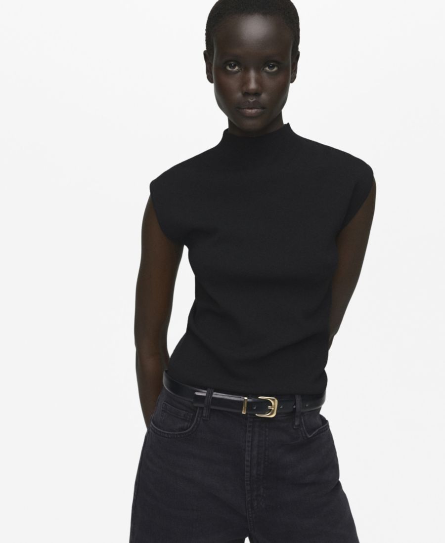 Женская вязаная блузка с воротником-стойкой "Перкинс" MANGO, Black
Женская вязаная блузка с воротником-стойкой "Перкинс" MANGO, Black