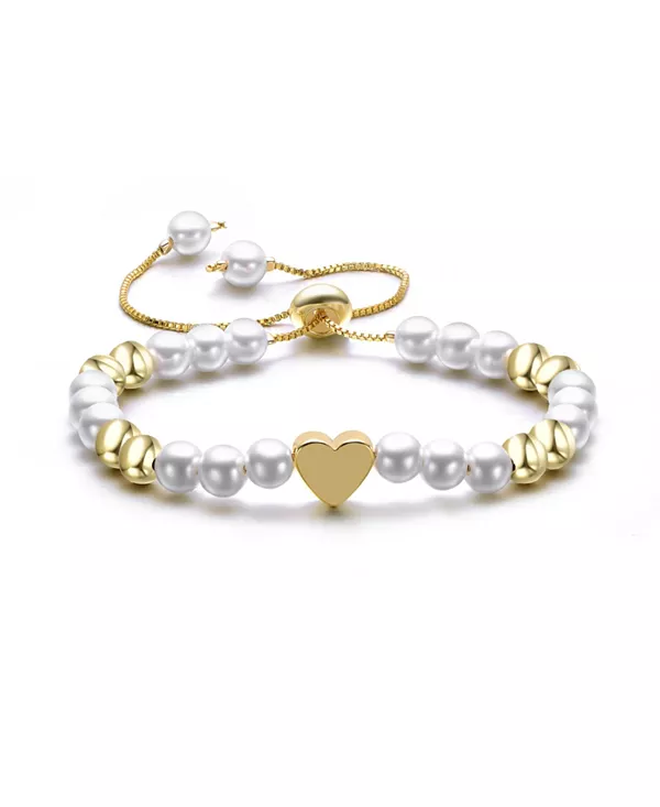 Браслет из 14-каратного золота с белыми и матовыми бусинами, покрытыми 14-каратным золотом Rachel Glauber, two-tone
Браслет из 14-каратного золота с белыми и матовыми бусинами, покрытыми 14-каратным золотом Rachel Glauber, two-tone