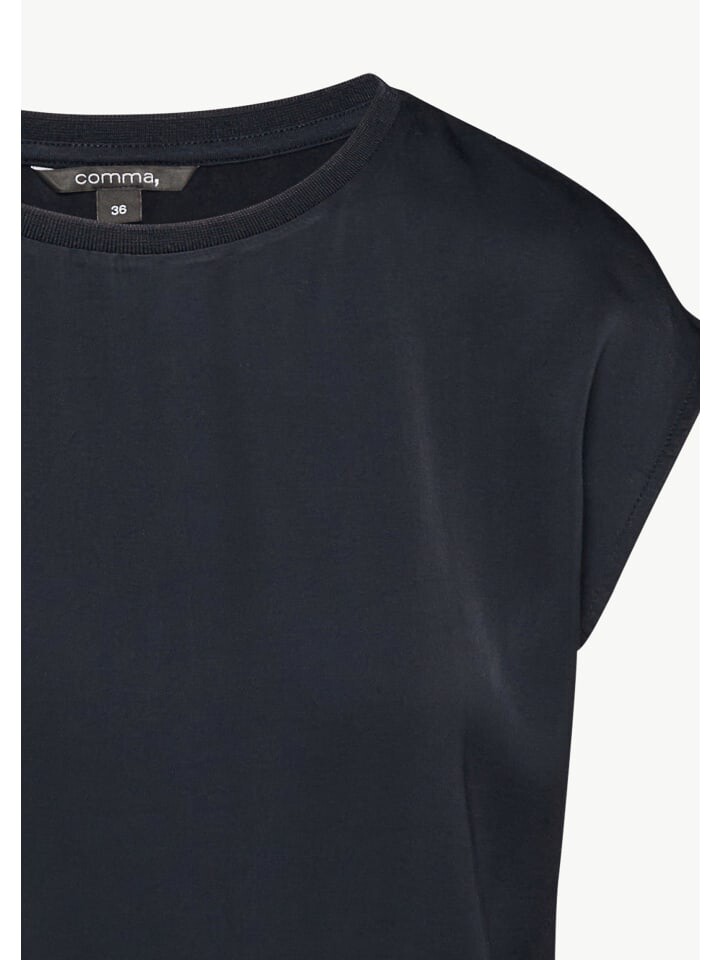 Футболка comma T-Shirt ärmellos, синий 
Футболка comma T-Shirt ärmellos, синий