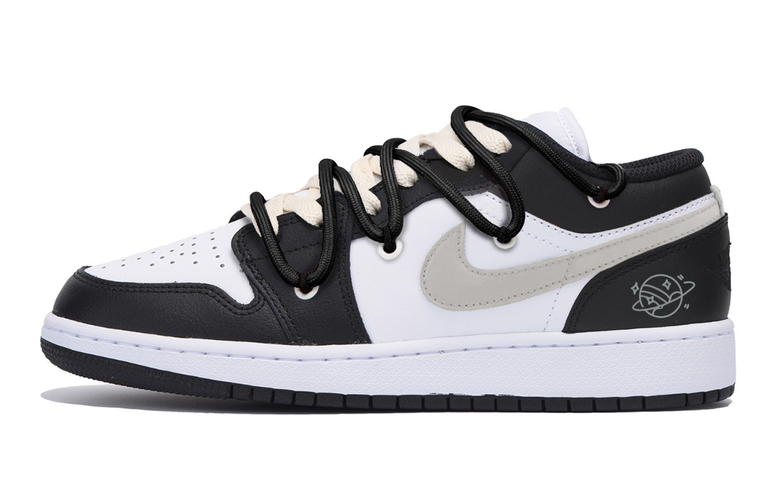 Jordan Баскетбольные кроссовки Air 1 с низким верхом, износостойкие, антискользящие, винтажные, мужские, черно-серые
Jordan Баскетбольные кроссовки Air 1 с низким верхом, износостойкие, антискользящие, винтажные, мужские, черно-серые