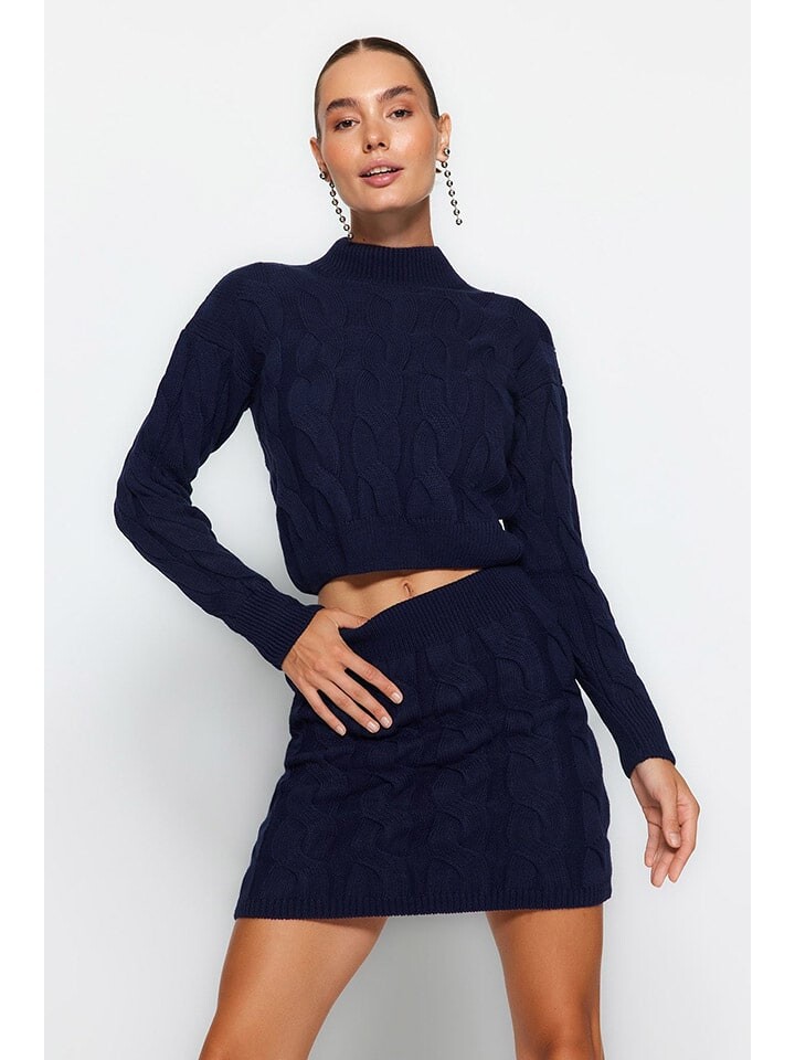 Пуловер trendyol 2tlg Outfit, темно-синий
Пуловер trendyol 2tlg Outfit, темно-синий