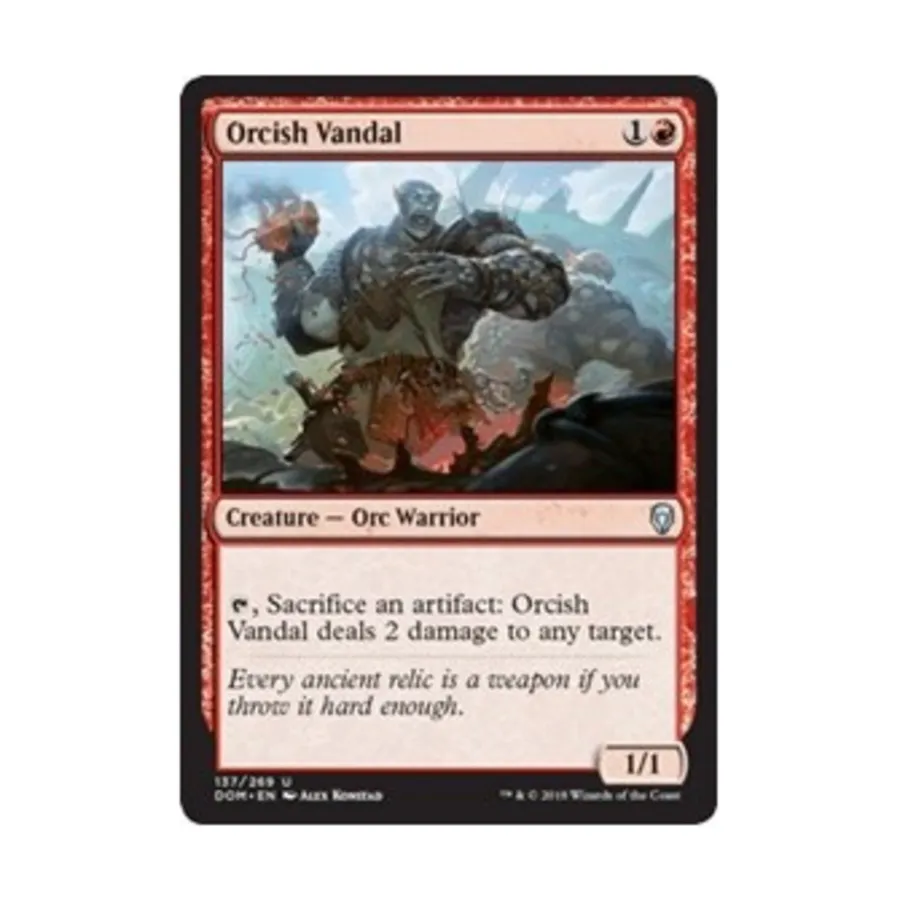 CCG Оркский вандал (U), MTG - Dominaria
CCG Оркский вандал (U), MTG - Dominaria
