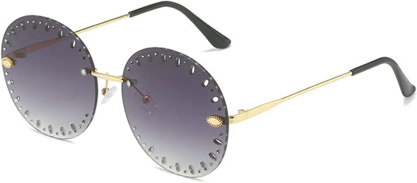 Willochra Модные круглые солнцезащитные очки без оправы для женщин и мужчин, винтажные очки без оправы, конфетные цвета, защита от УФ-излучения UV400, Gary
Willochra Модные круглые солнцезащитные очки без оправы для женщин и мужчин, винтажные очки без оправы, конфетные цвета, защита от УФ-излучения UV400, Gary